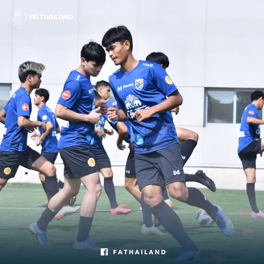 Tuyển U.23 Thái Lan lo ngại không có đội hình mạnh nhất ở SEA Games 31. Ảnh: FAT
