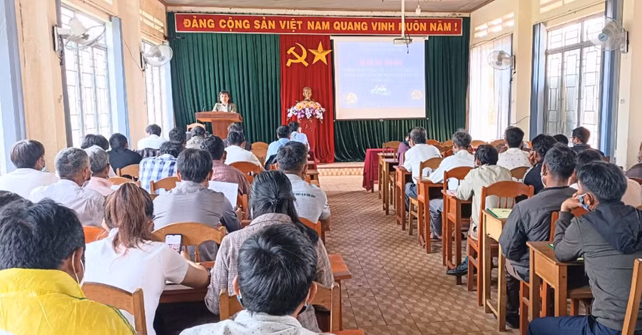  Quang cảnh lớp bồi dưỡng. Ảnh: Lê Đại