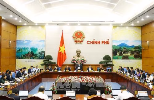 Một phiên họp thường kỳ của Chính phủ.
