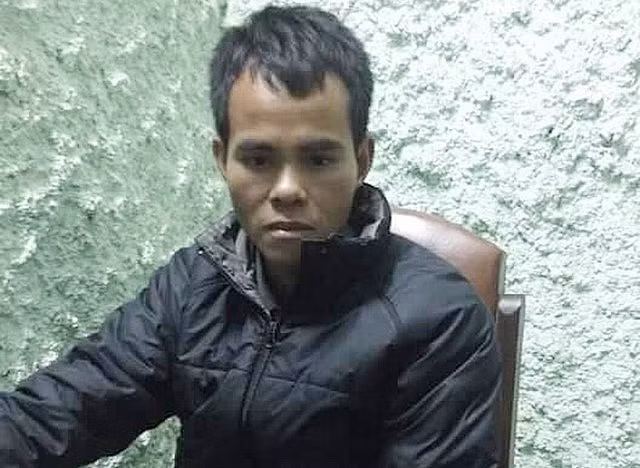 Đối tượng Bùi Văn Huỳnh đang lấy lời khai tại Cơ quan CSĐT.