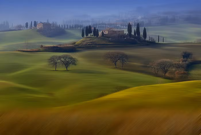 Phong cảnh đặc trưng của Tuscany - Ảnh: Mauro Maione