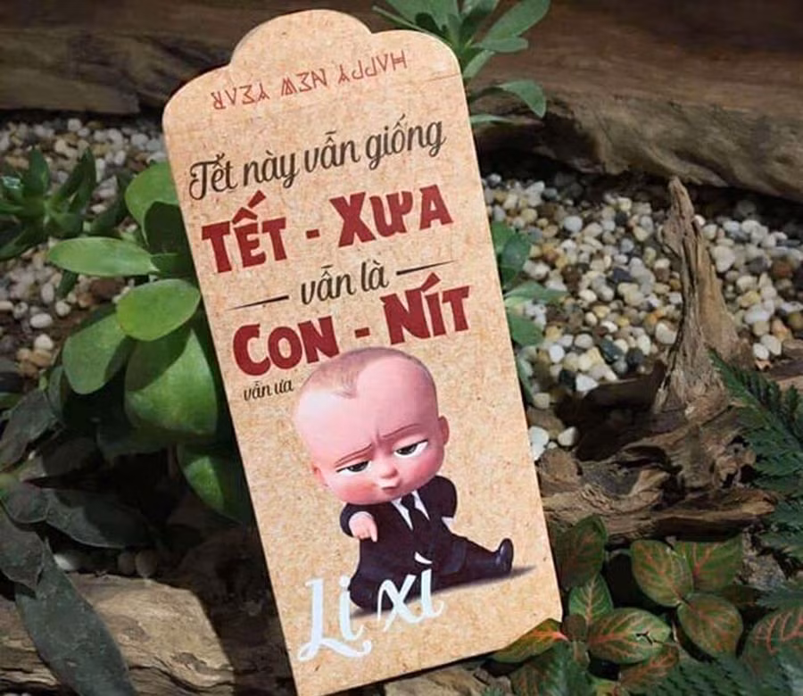 Cận cảnh một mẫu phong bao lì xì siêu dễ thương. Ảnh: Hải Lê Cận cảnh một mẫu phong bao lì xì siêu dễ thương. Ảnh: Hải Lê