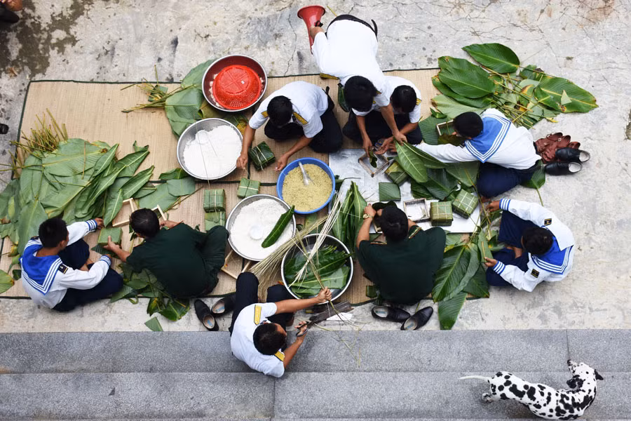 goi banh chưng