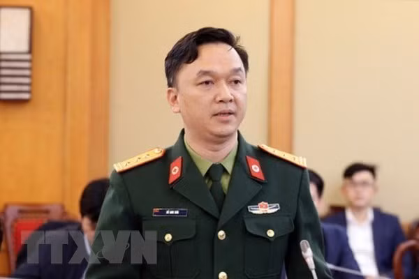 Thượng tá Hồ Anh Sơn, Phó Giám đốc Viện Nghiên cứu Y dược học quân sự-Học viện Quân y. Ảnh: TTXVN/phát