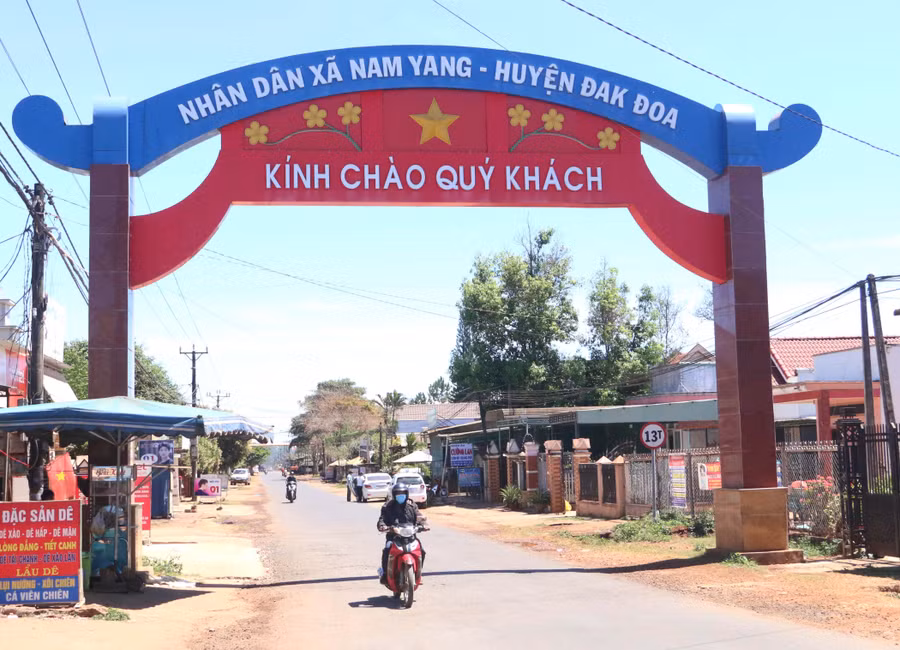 Diện mạo nông thôn xã Nam Yang ngày càng khởi sắc. Ảnh: Quang Tấn
