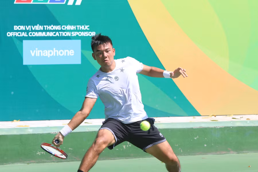 Lý Hoàng Nam thi đấu tại Pháp để tính điểm nhà nghề và chuẩn bị cho SEA Games 31. Ảnh: VTF