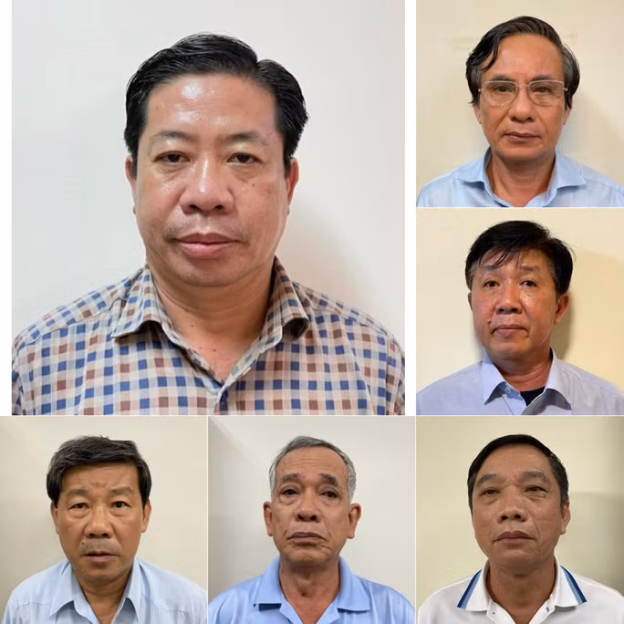 Các bị can trong vụ án - Ảnh: Bộ Công an