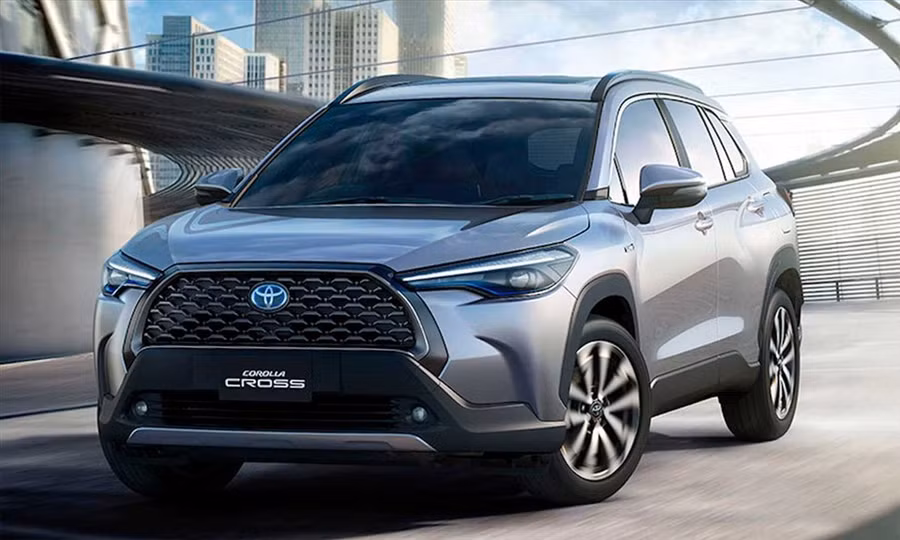 Mẫu xe SUV đô thị Corolla Cross 1.8HV có giá niêm yết 910 triệu đồng. Ảnh: Toyota.