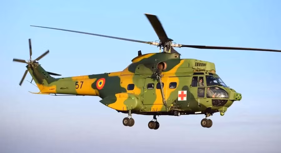 Một trực thăng IAR 330-Puma. Ảnh: Bộ Quốc phòng ROMANIA Một trực thăng IAR 330-Puma. Ảnh: Bộ Quốc phòng ROMANIA