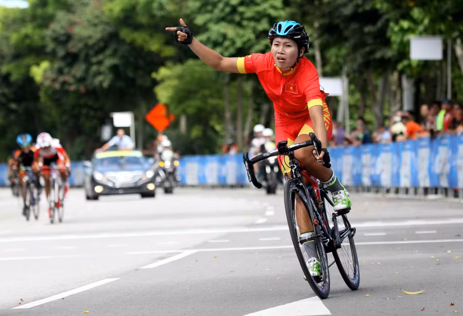  Nguyễn Thị Thật xuất sắc vô địch xe đạp nữ châu Á 2022. Ảnh: Khả Hòa