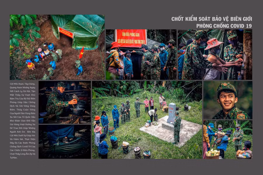 Bộ ảnh Chốt kiểm soát bảo vệ biên giới phòng, chống Covid-19 của tác giả Huỳnh Văn Truyền đoạt Cúp VAPA 2021. Ảnh: VAPA cung cấp