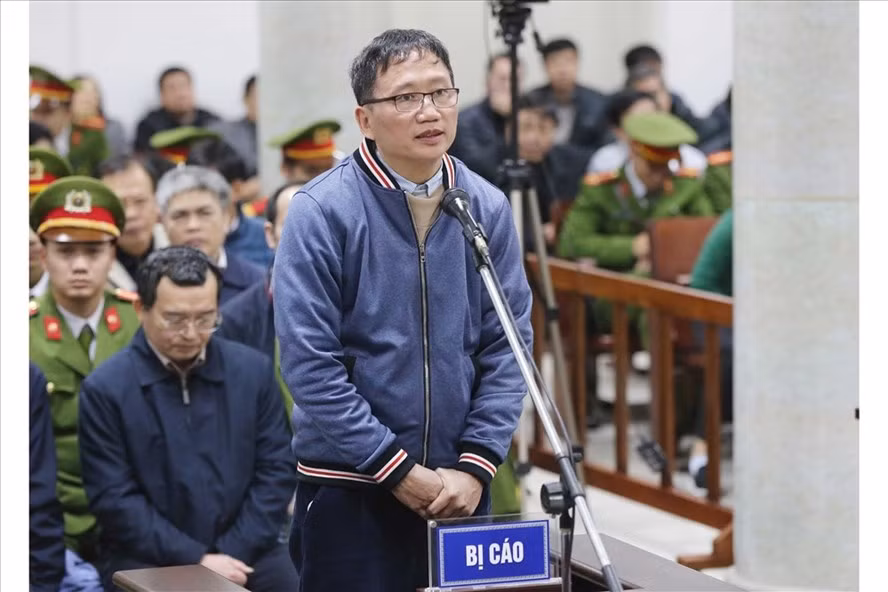 Ông Trịnh Xuân Thanh tại tòa.