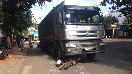 Hiện trường vụ tai nạn.