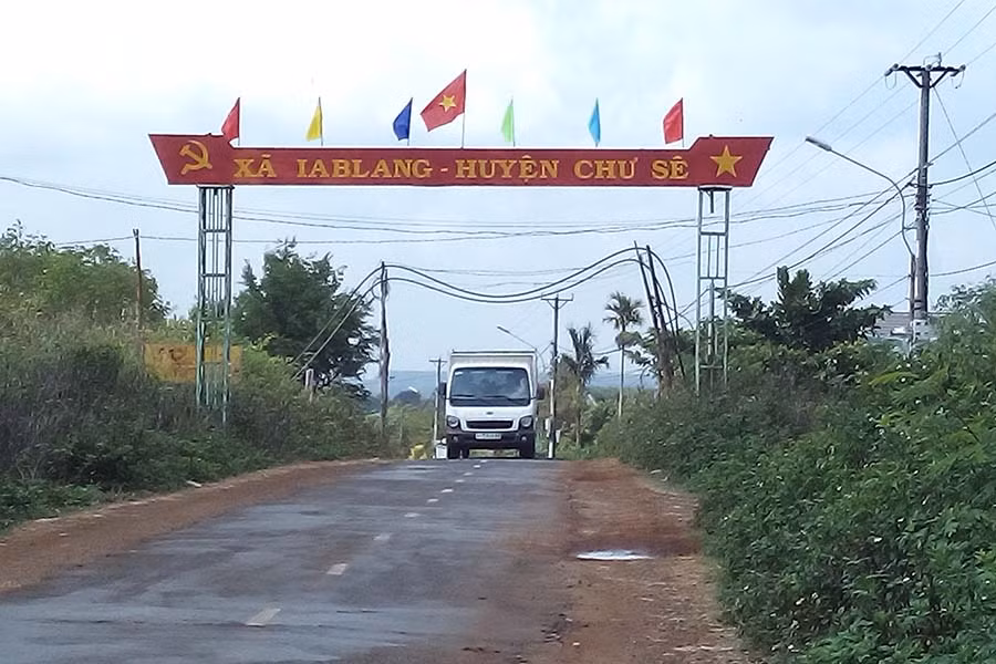  Kinh tế-xã hội trên địa bàn xã Ia Blang có nhiều chuyển biến tích cực. Ảnh: M.N
