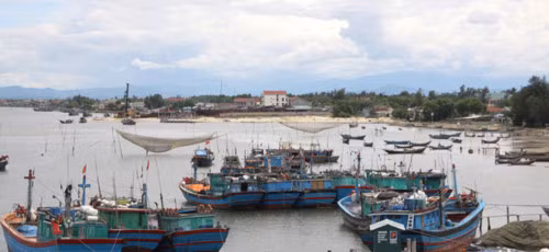 Một góc cảng Cửa Việt (thị trấn Cửa Việt, huyện Gio Linh, Quảng Trị).