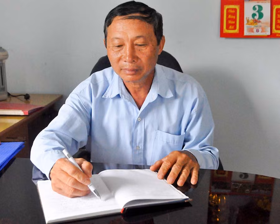  Ông Nguyễn Bá Thuận được các hội viên và mọi người tin yêu, tín nhiệm. Ảnh: M.K
