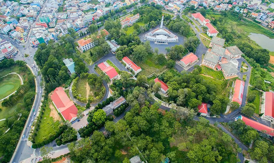 Toàn cảnh Trường ĐH Đà Lạt. Ảnh: A.T