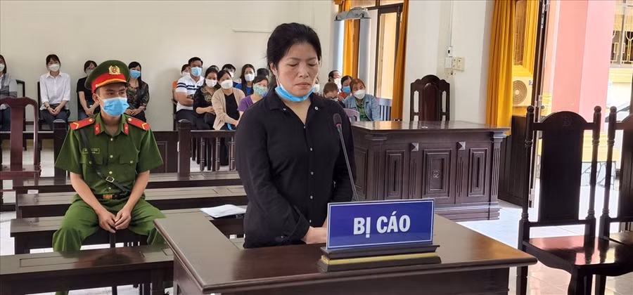 Bị cáo tại phiên tòa. Ảnh nguồn LĐO
