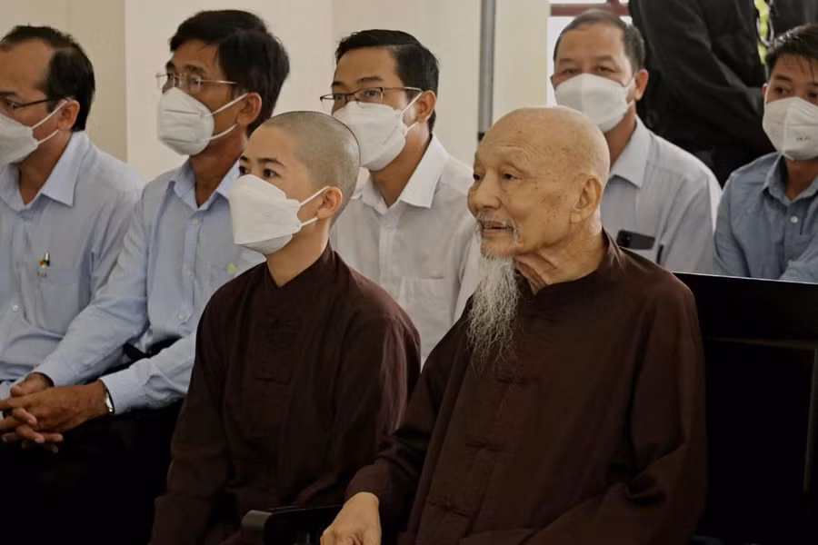 Bị cáo Lê Tùng Vân tại phiên tòa hôm 20-7. Ảnh: BẮC BÌNH/TNO