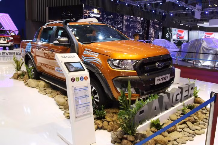 Một mẫu xe Ford Ranger. Ảnh tư liệu: Văn Xuyên/TTXVN