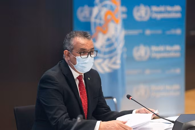 Tổng Giám đốc WHO Tedros Adhanom Ghebreyesus tại một cuộc họp - Ảnh: WHO
