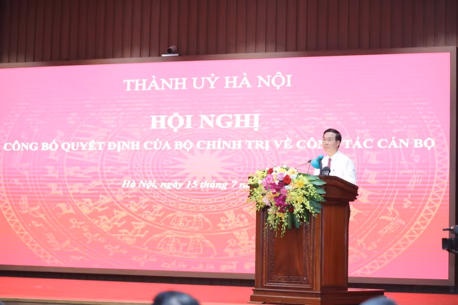  Thường trực Ban Bí thư Võ Văn Thưởng phát biểu tại hội nghị