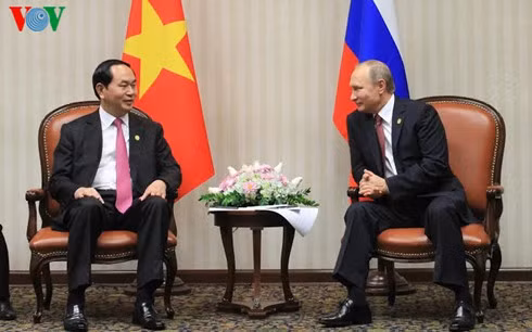 Chủ tịch nước Trần Đại Quang và Tổng thống Putin.