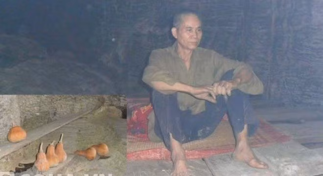 Hơn 20 năm, ông Chu Văn Chìu (SN 1953, xã Kiên Đài, huyện Chiêm Hóa, Tuyên Quang) rời bỏ thôn xóm vào rừng sống kiếp nguyên thủy. "Người rừng” ấy trước đây có vợ, nhưng vì bất hòa trong cuộc sống hàng ngày, ông đã đau khổ và tuyệt vọng trốn biệt vào khu rừng Đán Lạ (thôn Khun Mạ, xã Kiên Đài) và không trở về. a
