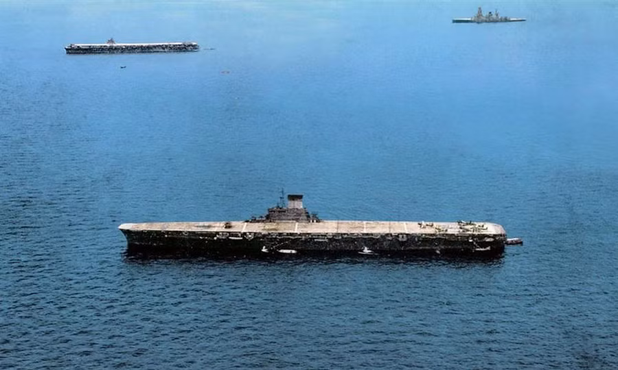  Một tàu sân bay Nhật Bản trong Thế chiến II (ảnh: NI)