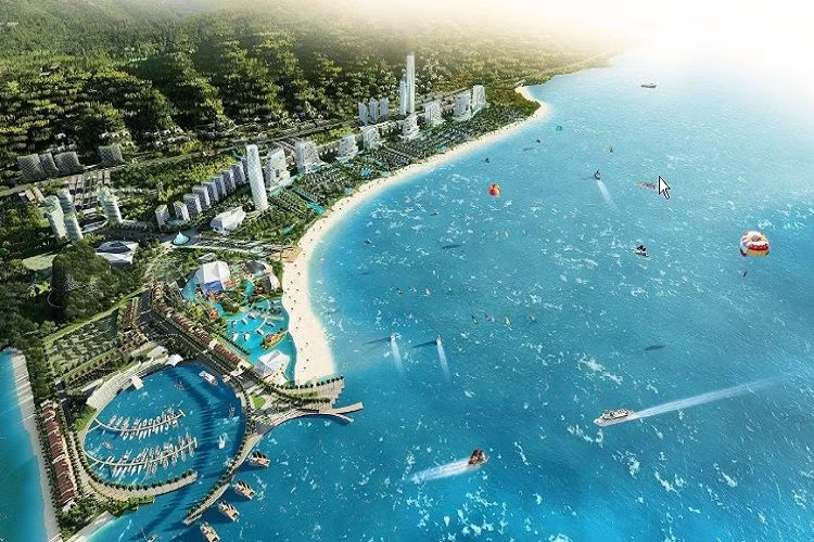 Nhiều nhà đầu tư lớn đã tham gia thực hiện các siêu dự án bất động sản nghỉ dưỡng ở Vân Đồn.