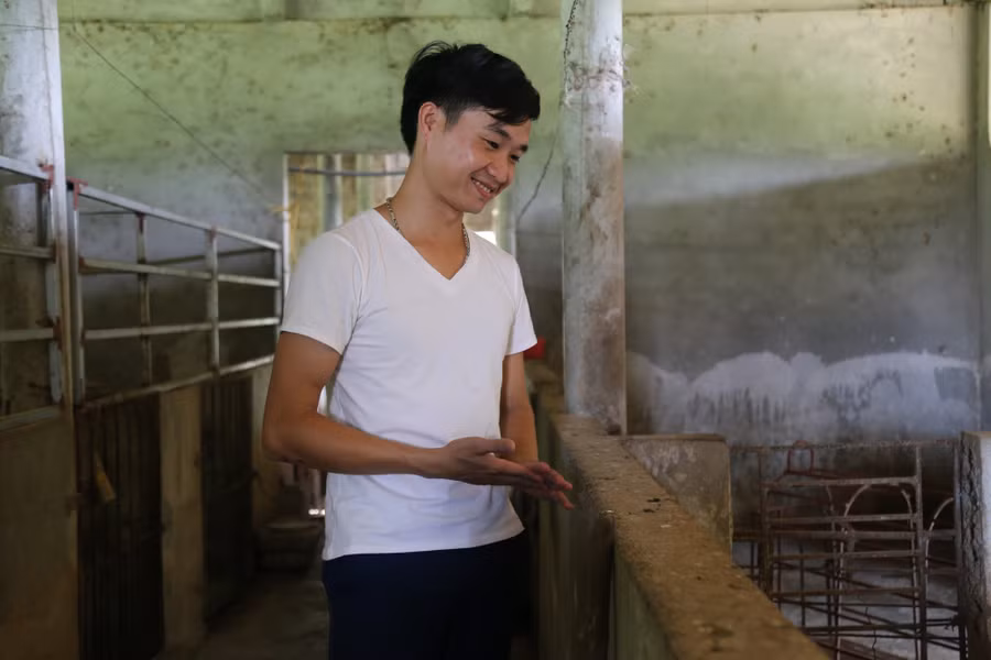 Ngô Đình Tuấn tâm sự, trang trại chăn nuôi, trồng trọt tổng hợp của anh hướng đến sản xuất, chăn nuôi sạch.