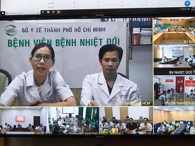  Các điểm cầu tham gia buổi hội chẩn