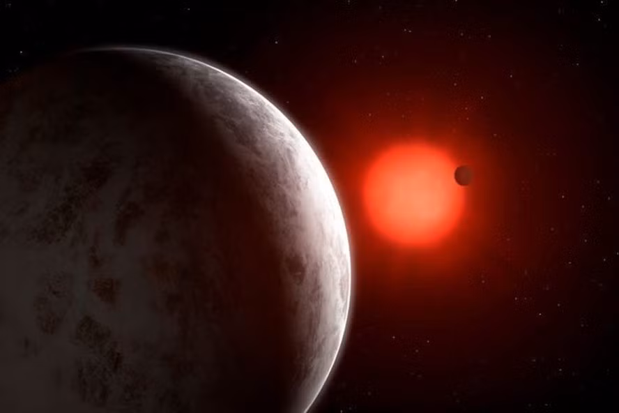 Các siêu trái đất mới được phát hiện quay quanh ngôi sao lùn đỏ Gliese 887. Ảnh: Reuters.