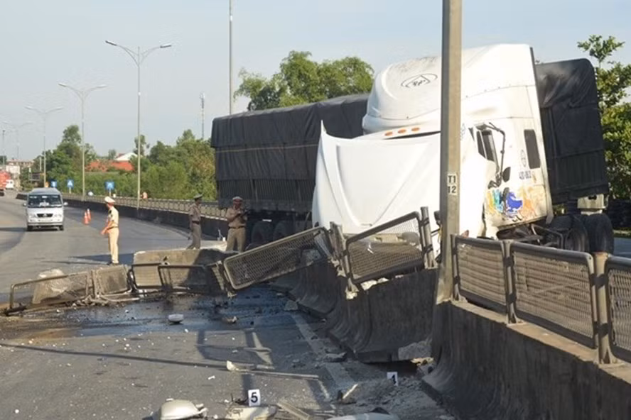 Hiện trường vụ tai nạn. Ảnh: CA cung cấp.