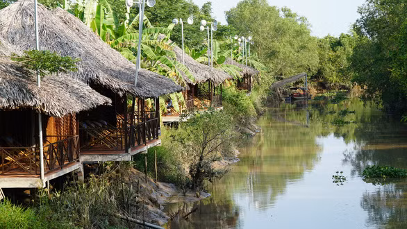 Tại homestay điện gió đầu tiên ở miền Tây - Ảnh: T.LŨY Tại homestay điện gió đầu tiên ở miền Tây - Ảnh: T.LŨY