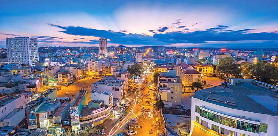  Thành phố Pleiku đang định hình một đô thị hiện đại, giàu bản sắc. Ảnh: PHAN NGUYÊN