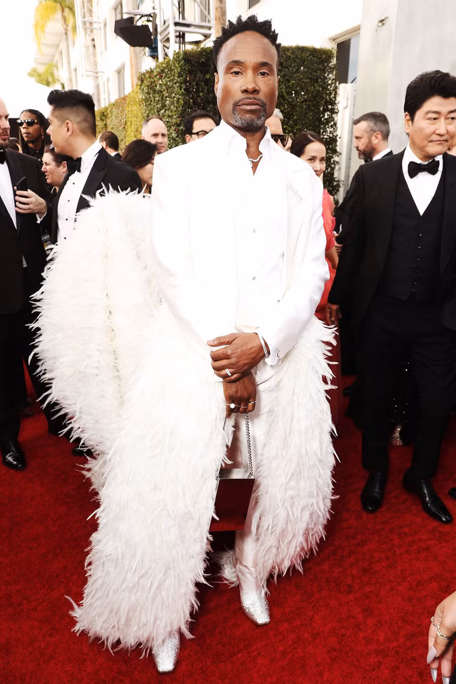 Diễn viên Billy Porter, người nổi tiếng với những trang phục phi giới tính, tại Quả Cầu Vàng 2020 - Ảnh: Getty Images