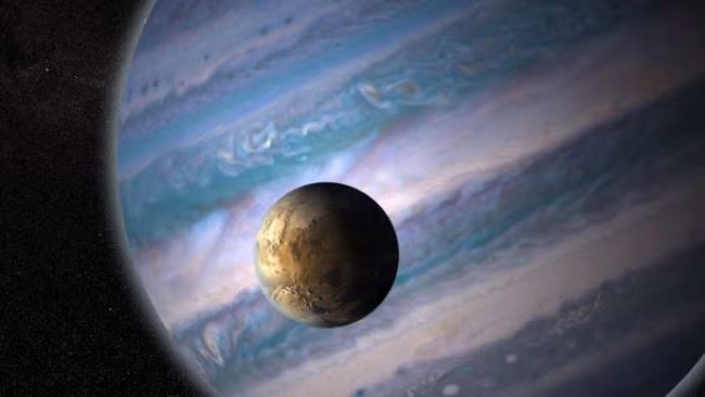 Một mặt trăng ngoài hành tinh có thể hóa thân thành hành tinh "đào tẩu" - ảnh đồ họa từ NASA Một mặt trăng ngoài hành tinh có thể hóa thân thành hành tinh