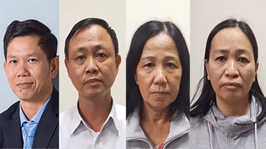  Các bị can vựa bị bắt - Ảnh: Bộ công an cung cấp