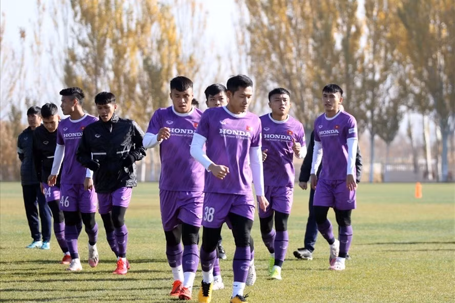 U23 Việt Nam sáng đang tập trung tối đa cho trận đấu phân định ngôi thứ với U23 Myanmar. Ảnh: VFF