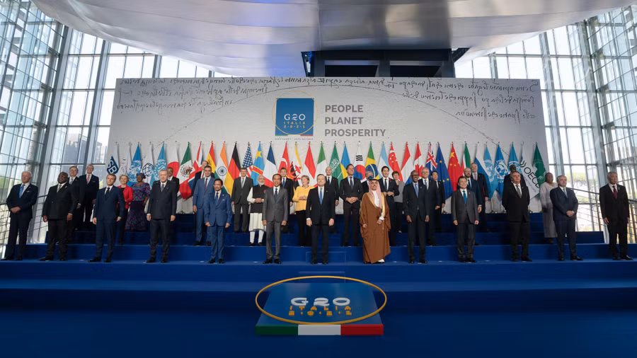 Các nhà lãnh đạo tại hội nghị thượng đỉnh G20. Ảnh: G20 Các nhà lãnh đạo tại hội nghị thượng đỉnh G20. Ảnh: G20