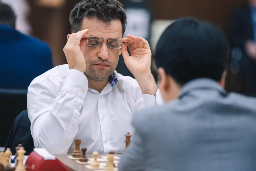 Aronian thất thủ trước Lê Quang Liêm - Ảnh: FIDE Aronian thất thủ trước Lê Quang Liêm - Ảnh: FIDE