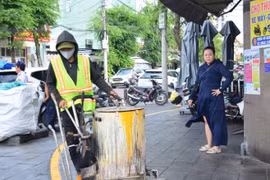 Phường Quy Nhơn kẻ vạch dành riêng không gian cho người đi bộ