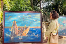 Nghệ sĩ Hùng Hoa Lư khai mạc triển lãm tranh “Rừng biển một nhà”