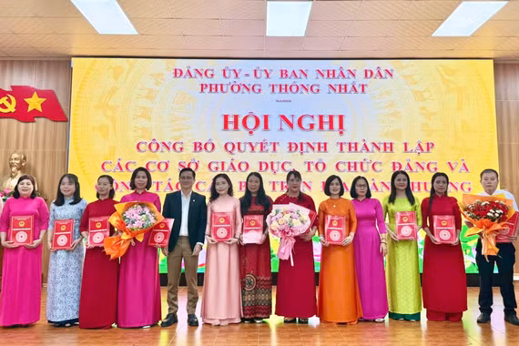 Phường Thống Nhất giảm 50% số trường học sau sắp xếp