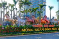 Cụm linh vật năm Bính Ngọ của phường Quy Nhơn đặt tại Quảng trường Chiến Thắng. Ảnh: Dũng Nhân