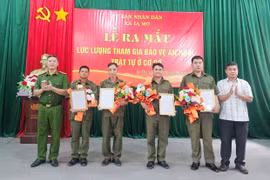 Ia Mơ ra mắt lực lượng tham gia bảo vệ an ninh, trật tự ở cơ sở