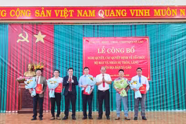 Xã Gào công bố quyết định bổ nhiệm 5 cán bộ lãnh đạo, quản lý