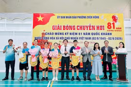 Phường Diên Hồng tổ chức Giải bóng chuyền hơi năm 2026