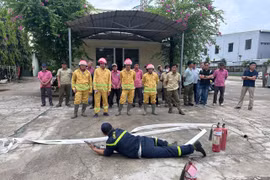 Thực tập phương án chữa cháy, cứu nạn cứu hộ tại Công ty TNHH Đồ gỗ Nghĩa Tín
